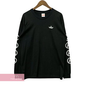 Supreme×UNDERCOVER 2016AW Anarchy L/S Tee シュプリーム×アンダーカバー アナーキーロングスリーブTシャツ 長袖カットソー スリーブロゴ ロンT ブラック サイズL 【220523】【中古-A】【me04】