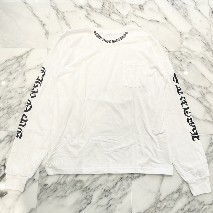 楽天市場】CHROME HEARTS Neck Logo Long Sleeve Tee Size L クロム 
