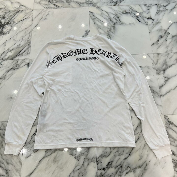 楽天市場】CHROME HEARTS Back Arch Logo USA Long Sleeve Tee Size L  
