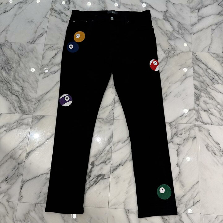 楽天市場】AMIRI Pool Ball Patch Skinny Jeans AMDNSY1129 Size 36 