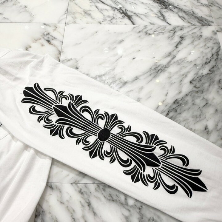 楽天市場】CHROME HEARTS Floral Cross Horseshoe Long Sleeve Tee 