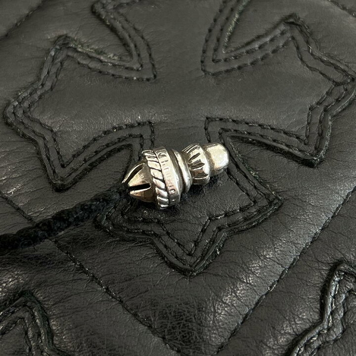 楽天市場】CHROME HEARTS Leather String Large Cross Pendant Top 