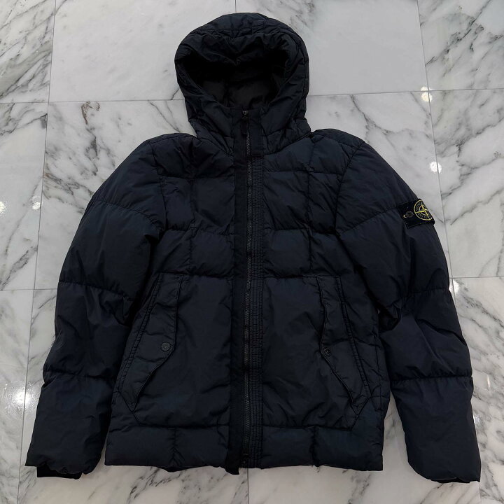 楽天市場】STONE ISLAND Garment Dyed Nylon Hooded Down Jacket 