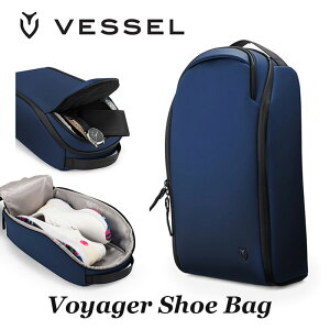 �x�[�� VESSEL �V���[�Y�P�[�X �V���[�Y�o�b�O Voyager Shoe Bag 3106220 PEBBLED NAVY�i�y�u���l�C�r�[�j ��26L