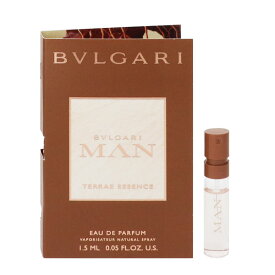 香水 BVLGARI ブルガリ マン テラエ エッセンス (チューブサンプル) EDP・SP 1.5ml 【フレグランス ギフト プレゼント 誕生日 メンズ・男性用】【ブルガリ マン BVLGARI MAN TERRAE ESSENCE EAU DE PARFUM SPRAY】