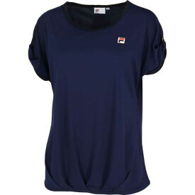 FILA ゲームシャツ(レディース) [サイズ：M] [カラー：フィラネイビー] #VL2698-20 2023FW【送料無料】【スポーツ・アウトドア テニス レディースウェア】