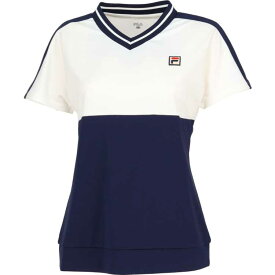 フィラ FILA ゲームシャツ(レディース) [サイズ：L] [カラー：オフホワイト] #VL2707-02 2023FW【送料無料】【スポーツ・アウトドア テニス レディースウェア】