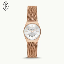 スカーゲン SKAGEN GRENEN LILLE 三針デイト ローズゴールド ステンレススチール メッシュウォッチ #SKW3035 【あす楽 送料無料】【スポーツ・アウトドア アウトドア 精密機器類】