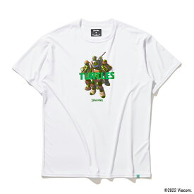 スポルディング SPALDING Tシャツ(メンズ) タートルズキャラクターズ [サイズ：L] [カラー：ホワイト×グリーン] #SMT22143T 【あす楽】【スポーツ・アウトドア その他雑貨 】