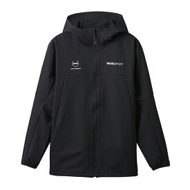 デサント DESCENTE ムーブスポーツ HEATNAVI ソフトシェル バックロゴ フルジップフーディー (メンズ) [カラー：ブラック] [サイズ：L] #DMMWJF13-BK 2023FW【あす楽 送料無料】【スポーツ・アウトドア スポーツウェア・アクセサリー ジャージ】