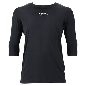 ザナックス XANAX コンプリートアンダーシャツ2　ローネック七分袖 [カラー：ブラック] [サイズ：M] #BUS772-90 【送料無料】【スポーツ・アウトドア 野球・ソフトボール ウェア】