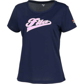 FILA アップリケTシャツ(レディース) [サイズ：M] [カラー：フィラネイビー] #VL2866-20 【送料無料】【スポーツ・アウトドア テニス レディースウェア】