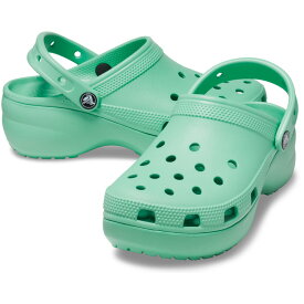 クロックス CROCS クラシック プラットフォーム クロッグ ウィメン [サイズ：W5(21.0cm)] [カラー：ジェイドストーン] #206750-3UG 【あす楽 送料込み(沖縄・離島を除く)】【スポーツ・アウトドア アウトドア シューズ】