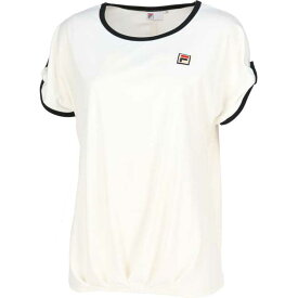 フィラ FILA ゲームシャツ(レディース) [サイズ：L] [カラー：オフホワイト] #VL2698-02 2023FW【送料無料】【スポーツ・アウトドア テニス レディースウェア】