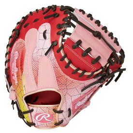 ローリングス RAWLINGS HOH GRAPHIC 2023 捕手用 一般軟式野球キャッチャーミット [サイズ33(LH右投用)] [カラー：スカーレット×ピンク] #GR3FHG2AC-SC/PK 【あす楽 送料無料】【スポーツ・アウトドア 野球・ソフトボール グローブ・ミット】