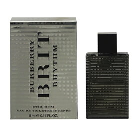 バーバリー 香水 BURBERRY ブリット リズム インテンス ミニ香水 EDT・BT 5ml 【フレグランス ギフト プレゼント 誕生日 メンズ・男性用】【ブリット BRIT RHYTHM INTENSE FOR HIM EAU DE TOILETTE】