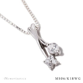 《MS06》K18WG　ダイヤモンド　完全防水 セミオーダー遺骨ペンダントMS06　18金ホワイトゴールド