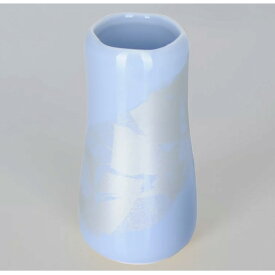 仏具 花瓶 陶器 【まるか シンパープル 花立（花瓶）】 シンプル モダン仏具 ブルー パープル おしゃれ かわいい