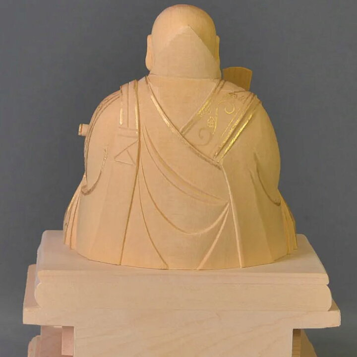 楽天市場】日蓮宗 仏像 本尊【白木 日蓮上人 四角台座】1.8寸 2.0寸 