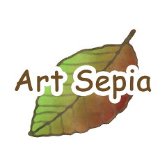 風水 玄関の絵画 アートセピア