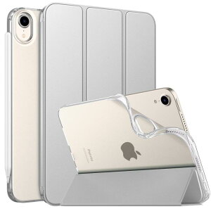 MoKo iPad Mini A17 Pro �P�[�X iPad Mini ��7/6���� �P�[�X 8.3�C���` 2024/2021 �ی�J�o�[ �X�^���h�P�[�X �I�[�g�X���[�v Pencil2/Pro�y�A�����O�[�d�ɑΉ� ����PU���U�[ �_��TPU