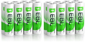 EBL 单三 单四 充電式ニッケル水素電池8本
