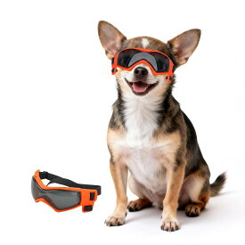 PETLESO犬ゴーグル-中小型犬サングラス防風UVカットゴーグル保護犬用ゴーグル