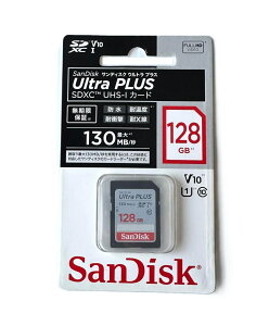 128GB TfBXN SDXCJ[h 128GB Ultra PLUS UHS-I Class10 V10 4KΉ130MB/s SDSDUW3-128G-JNJIN Eg vX ϋv