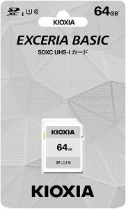 64GB LINVA SDXCJ[h 64GB Class10 UHS-IΉSDXCJ[hq[Y KCA-SD064GS { EXCERIA BASIC W掿^ KIOXIA