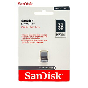 32GB �T���f�B�X�N USB�������[ �ɏ� USB3.1 �t���b�V���h���C�u ULTRA Fit �ǎ�ő�130MB/s SDCZ430-032G-G46 �����f�[�^�]��
