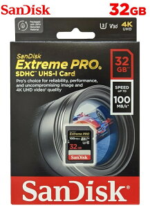�T���f�B�X�N SDHC�J�[�h 32GB Extreme Pro SDHC 32GB UHS-I U3 V30 4K UHD�Ή� R:100MB/s SDSDXXO-032G-GN4IN �J�����B�e�ɍœK �v���d�l