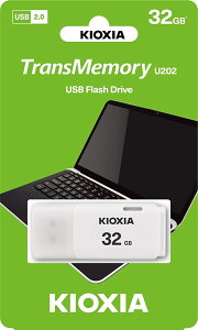 USB������ 32GB KIOXIA USB2.0�t���b�V�������� �L�I�N�V�A TransMemory U202 �L���b�v�� �z���C�g LU202W032GG4 32GB ���{��
