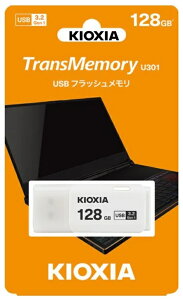 �L�I�N�V�A USB�t���b�V�������� TransMemory U301 USB3.2Gen1�Ή� 128GB �z���C�g KUC-3A128GW ���{�� KIOXIA �L���b�v�t��USB�������[