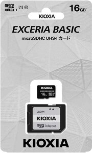 16GB microSDHC�J�[�h �L�I�N�V�A KIOXIA�}�C�N��SDHC�J�[�h 16GB Class10 UHS-I U1 KCA-MC016GS �t��HD�^��EXCERIA BASIC