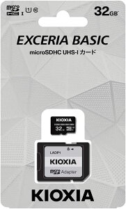 32GB microSDHC�J�[�h �L�I�N�V�A KIOXIA�}�C�N��SDHC�J�[�h 32GB Class10 UHS-I U1 KCA-MC032GS �t��HD�^��EXCERIA BASIC