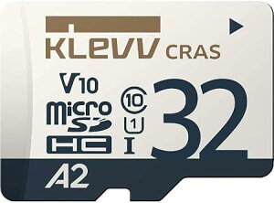 32GB microSDHC�J�[�h 32GB KLEVV �}�C�N��sd������ 32G UHS-I U1 V10 A2 100MB/s SD�ϊ��A�_�v�^�[�t�� K032GUSD6U1-CA Nintendo Switch ����m�F��