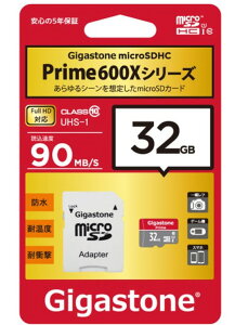 32GB microSDHC�J�[�h Gigastone UHS-I�Ή� 90MB/s microSD�J�[�h 32GB �t��HD�Ή� SD�A�_�v�^�t�� �M�K�X�g�[�� GJMX-32GU190D Prime600X�V���[�Y �A���B�e�ɂ�������