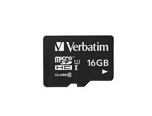 16GB microSDHC�J�[�h 16GB �O�H�P�~�J�����f�B�A UHS-I/Class10�Ή� �}�C�N��sd������ Verbatim �o�[�x�C�^��