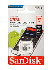 32G �}�C�N��SDHC�J�[�h SanDisk 32GB ������100MB/s Ultra UHS-1 Class10 microSD�������T���f�B�X�N �t��HD�^�� SDSQUNR-032G-GN3MN