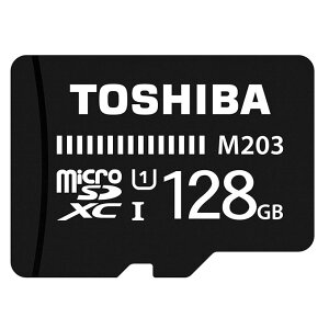 128GB ���� microSDXC�J�[�h UHS-I 100MB/s 128GB Toshiba M203 �t��HD�^��Ή� THN-M203K1280A4 �h���d�l �ϏՌ�