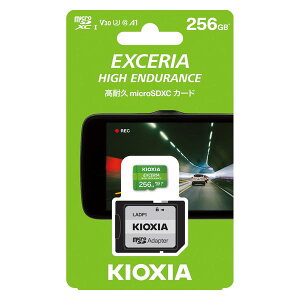 KIOXIA ���ϋvmicroSDXC�������J�[�h 256GB UHS-I Class10 U1 V30 A1 100MB/s 4K SD�A�_�v�^�[�t�� KEMU-A256G �J��Ԃ��^�����