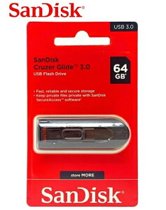 SanDisk USB�������[64GB Cruzer Glide �T���f�B�X�N USB3.0��2.0���Ή��t���b�V�������� �X�^�C���b�V���ȃf�U�C�� SDCZ600-064G-G35