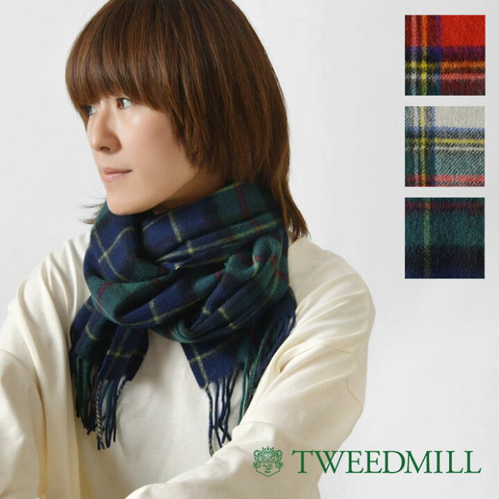 楽天市場】【SALE 30%OFF】【TWEEDMILL ツイードミル】LAMBSWOOL SCARF  
