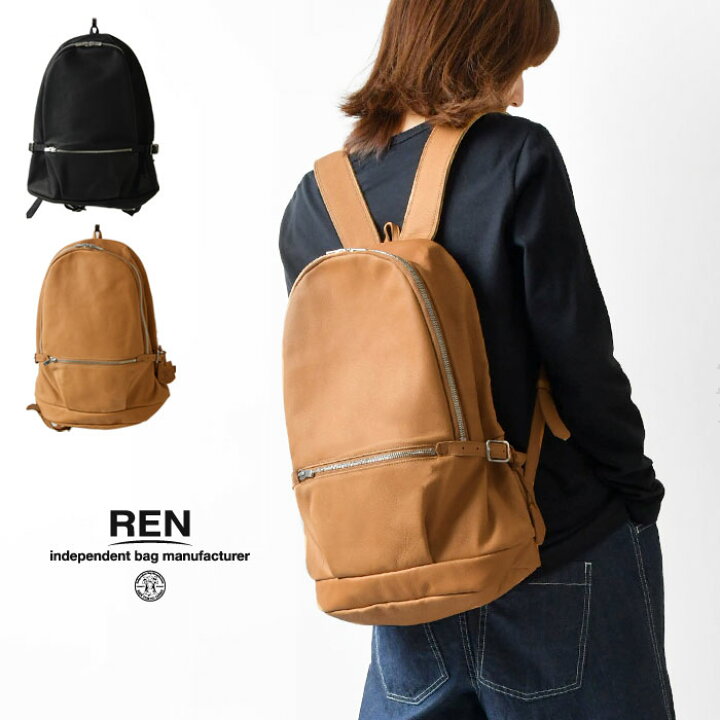 楽天市場】＊【10%OFFクーポン対象商品】【REN レン】 レザー リュック 
