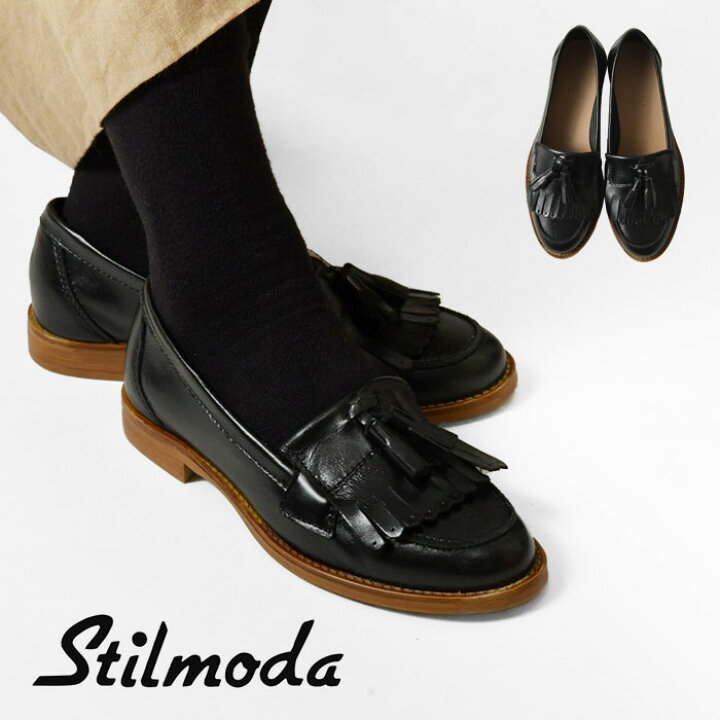 楽天市場】【Stilmoda スティルモーダ】レザー タッセル ローファー 