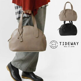 ポイント10倍【TIDEWAY タイドウェイ】OIL SHRINK BOSTON / オイル シュリンク レザー ボストン バッグ (T3058) 正規品 レディース トート 本革 牛革 ブランド かばん 鞄 バック シンプル ナチュラル 新作 きれいめ 上品 カジュアル おしゃれ 黒 30代 40代 50代