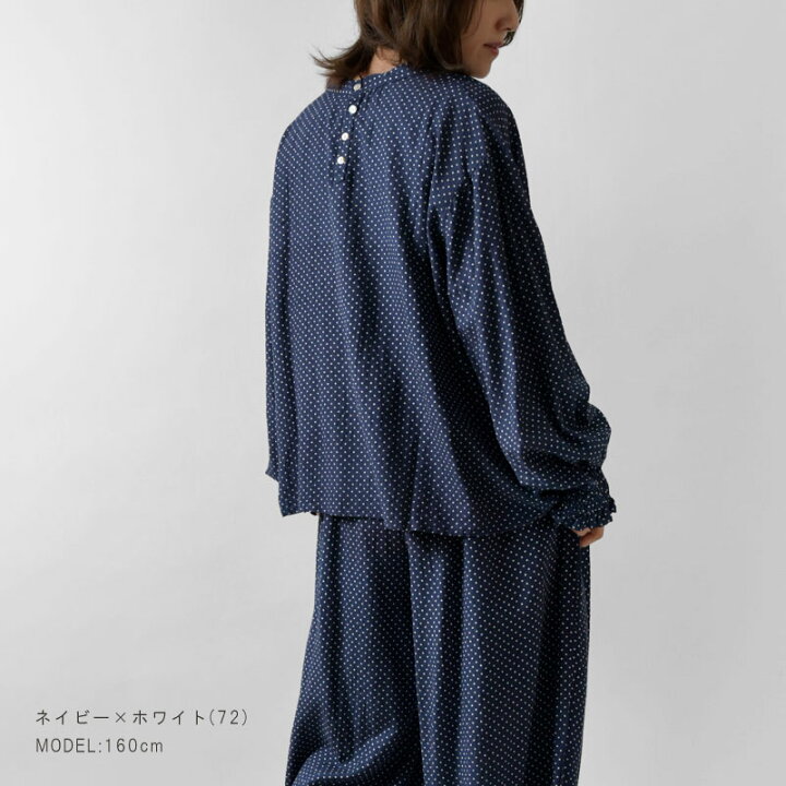 楽天市場】【fu-du eka:: エーカ】 ドット柄 ゆるハイネック プル 