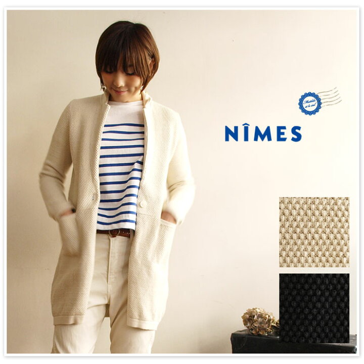 楽天市場】【NIMES ニーム】 ポップコーン編み ニット チェスター 