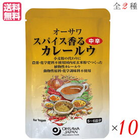 カレー カレー粉 カレールー オーサワ スパイス香るカレールウ 120g 全2種 選べる10袋セット