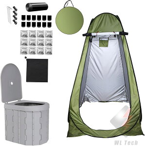 簡易トイレ 防災 非常用 防災グッズ 軽量 折畳み式 ポータブルトイレ 防災 アウトドア 介護用 にも使える 携帯トイレ 12回分 凝固剤 汚物袋 収納袋 手袋 テッシュ 手持ち収納袋付き 耐荷重150k